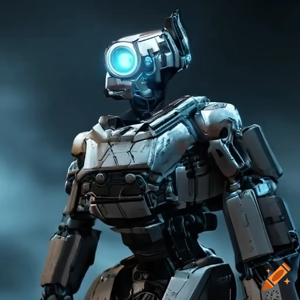 Detailed Sci-Fi robot design inspired by Wolfenstein on Craiyon