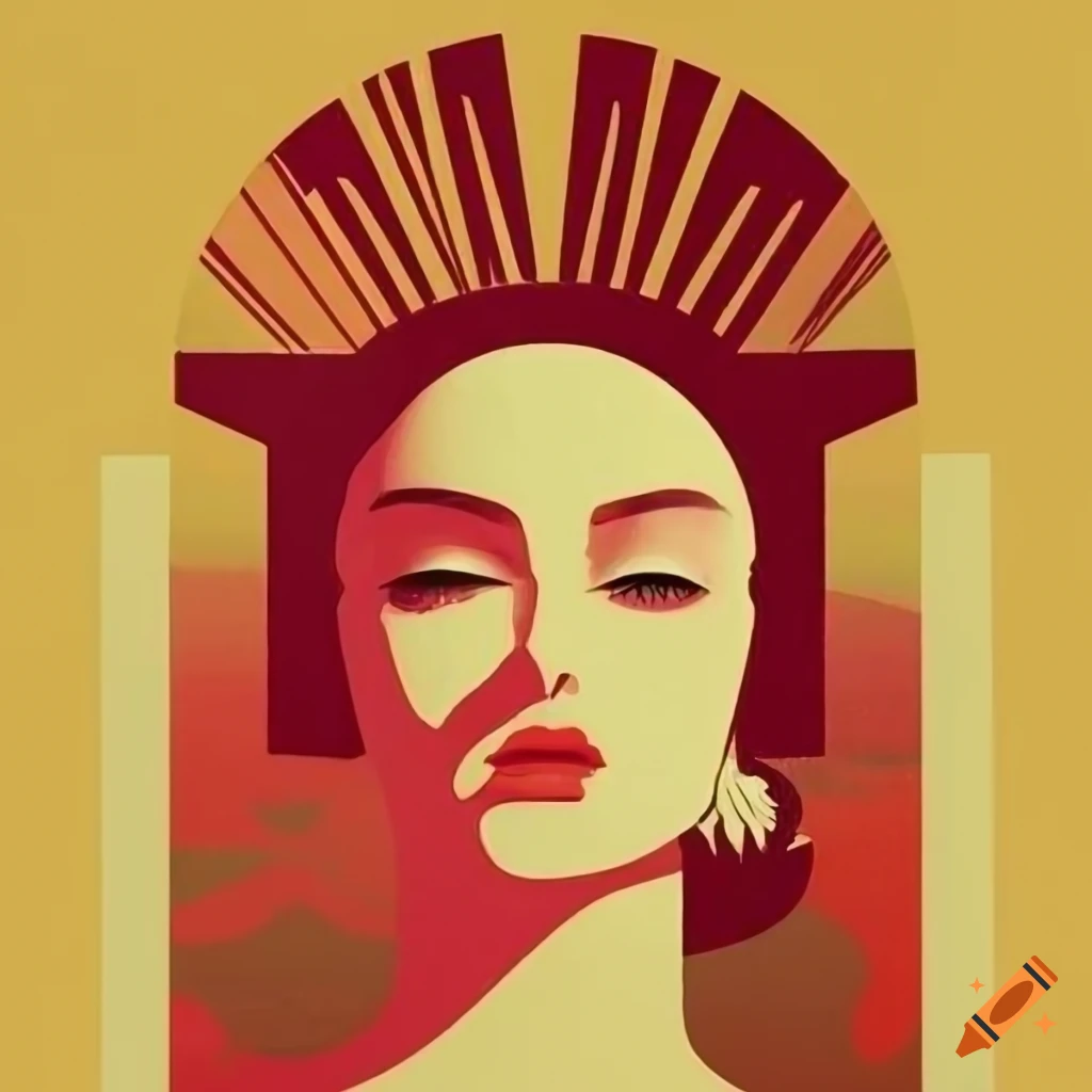 Vienna travel poster in art deco style