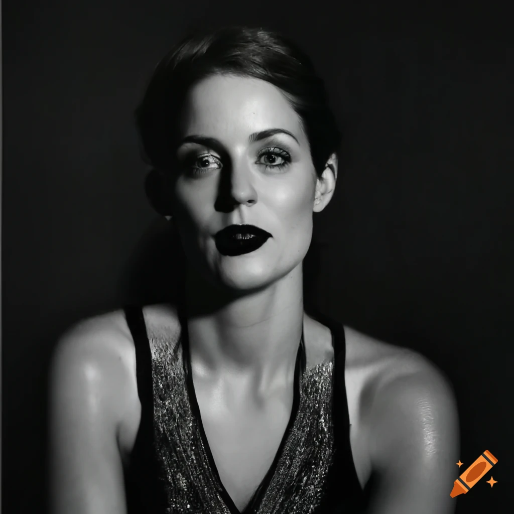 Portrait of a beautiful 25-year-old woman created through a fusion of multiple celebrities