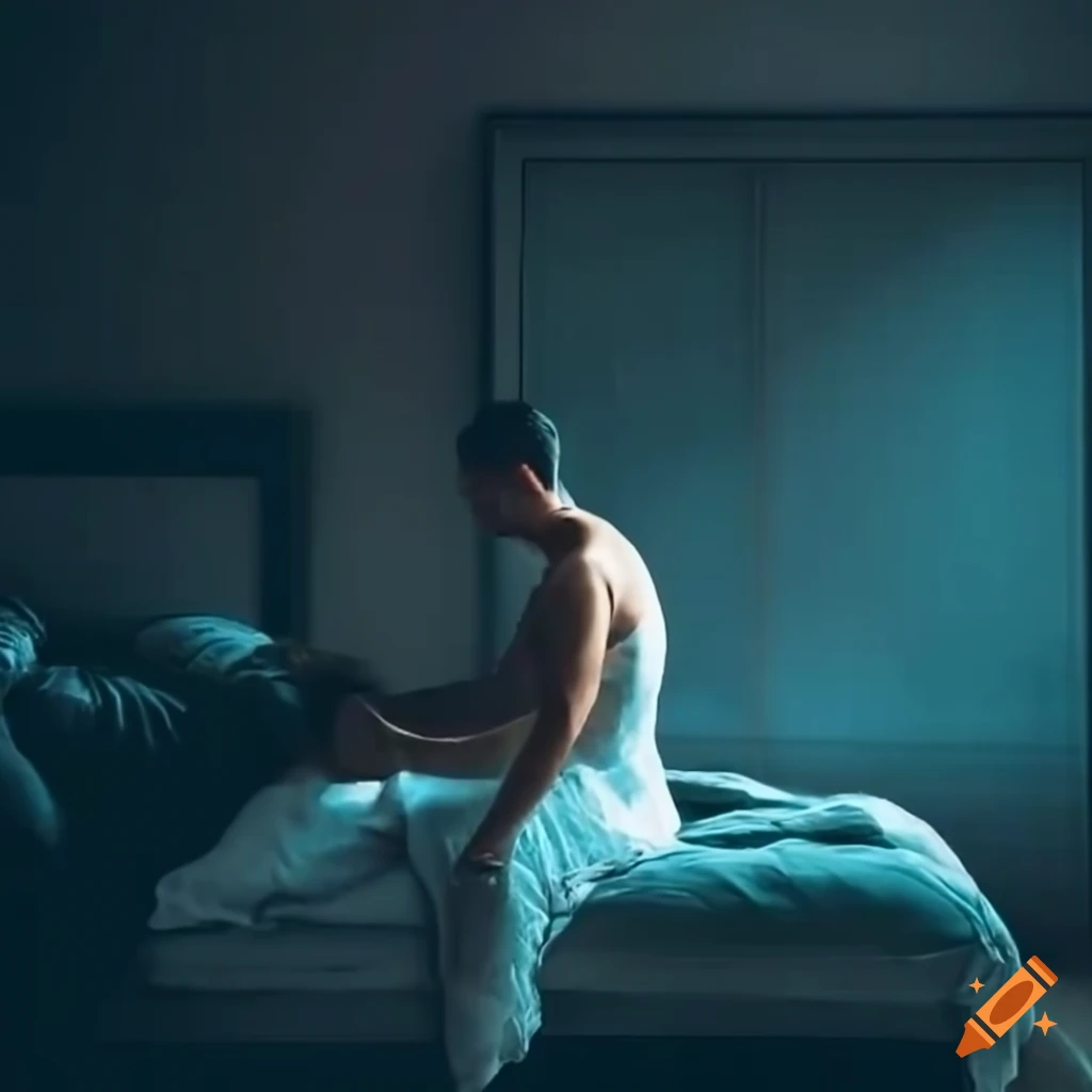 Man waking up early with sunlight streaming in, feeling motivated