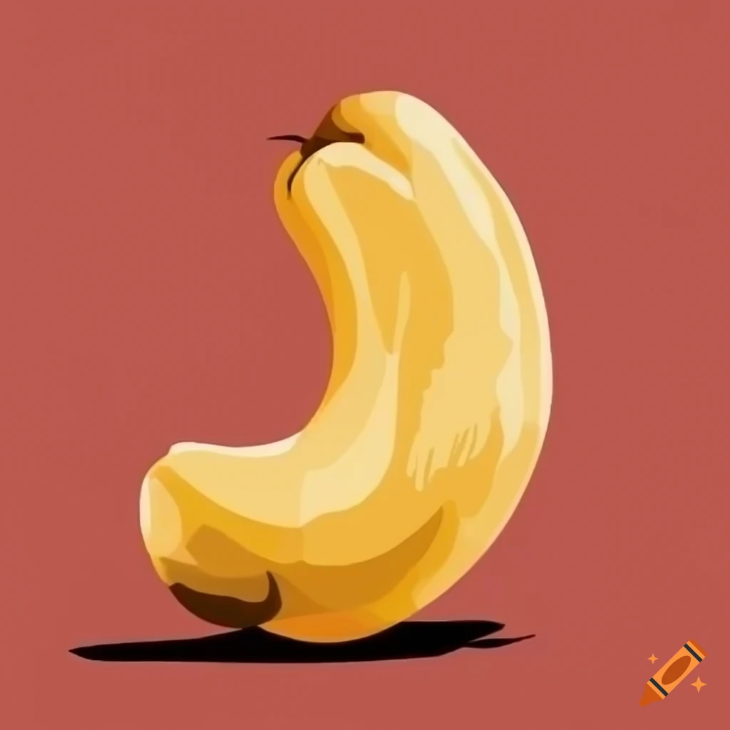 Cartoon cashew nut