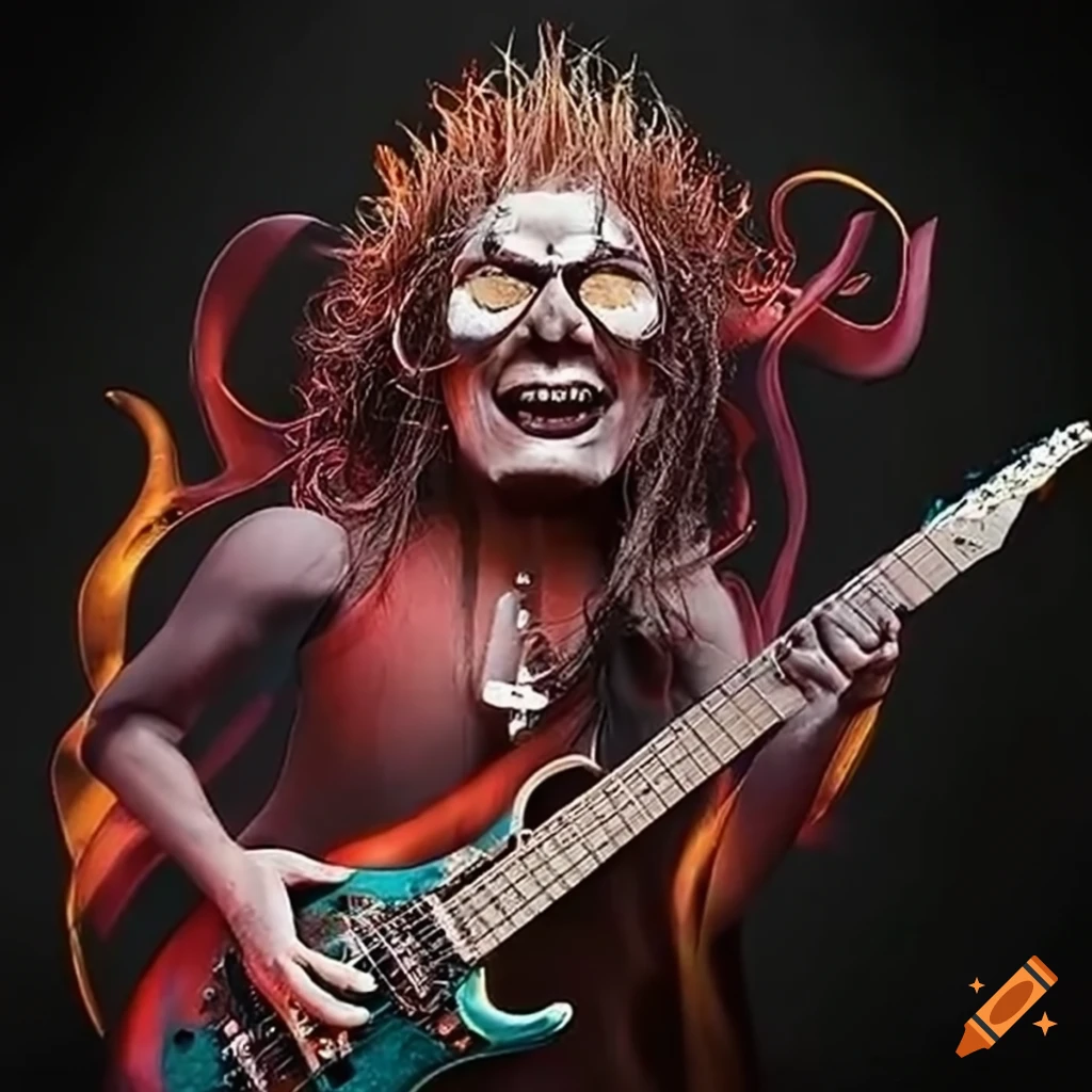 5 old rockers with electric guitars