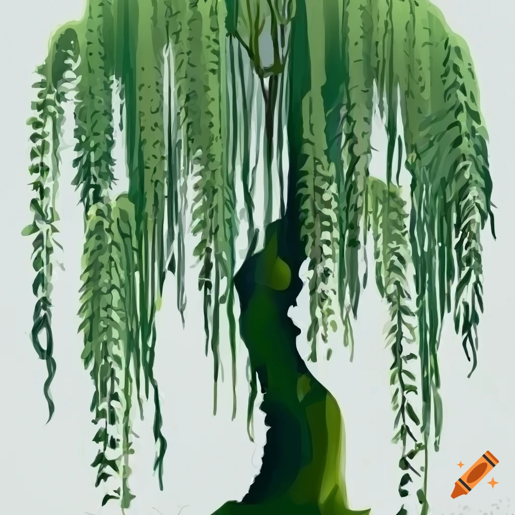 Weeping willow clip art