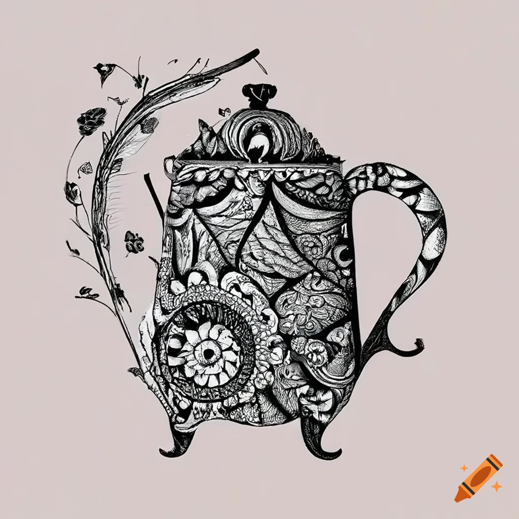 Zentangle art inspired by the Cha li Won brand