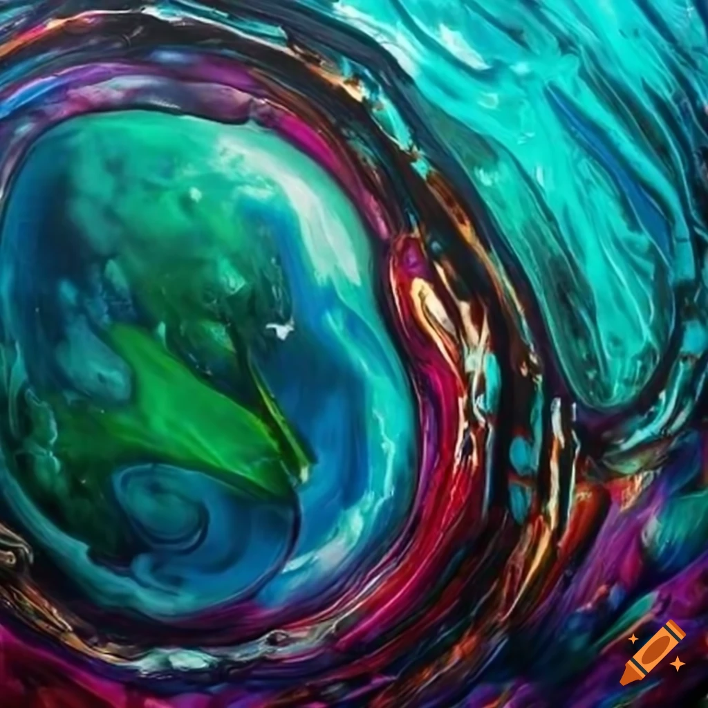 Abstract expressionism inspired by Mysterio