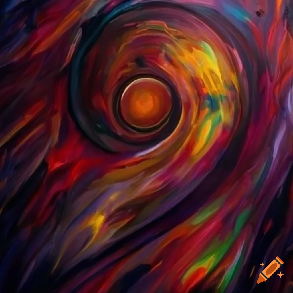 Abstract expressionism inspired by Mysterio