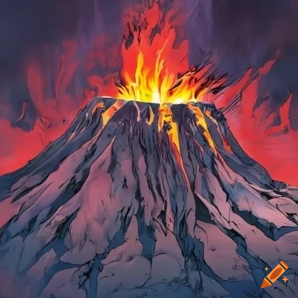 Volcano eruption