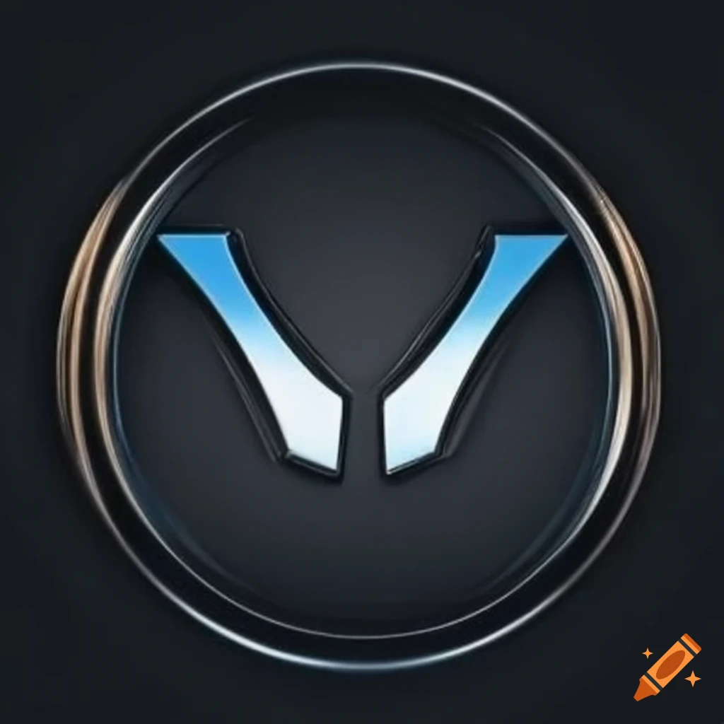 Luxury electric car company logo with the name Vyiron, simple yet chic