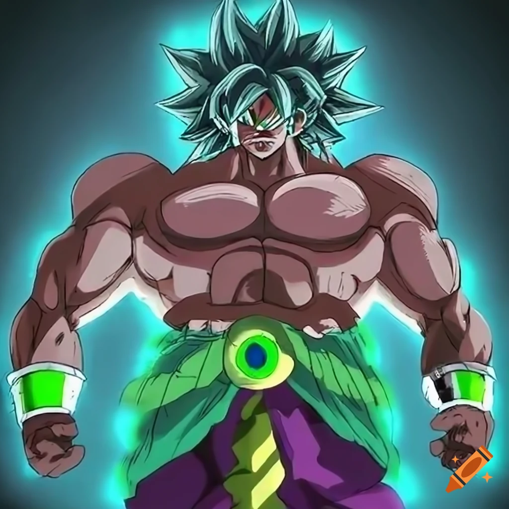 Night vision broly as a zombie on Craiyon