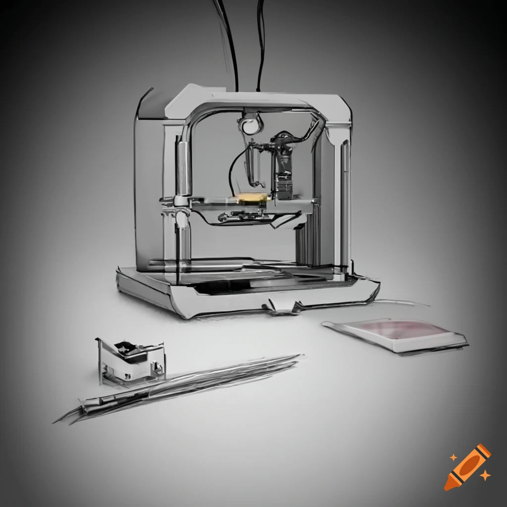 Design study 3D printer with mechanical device