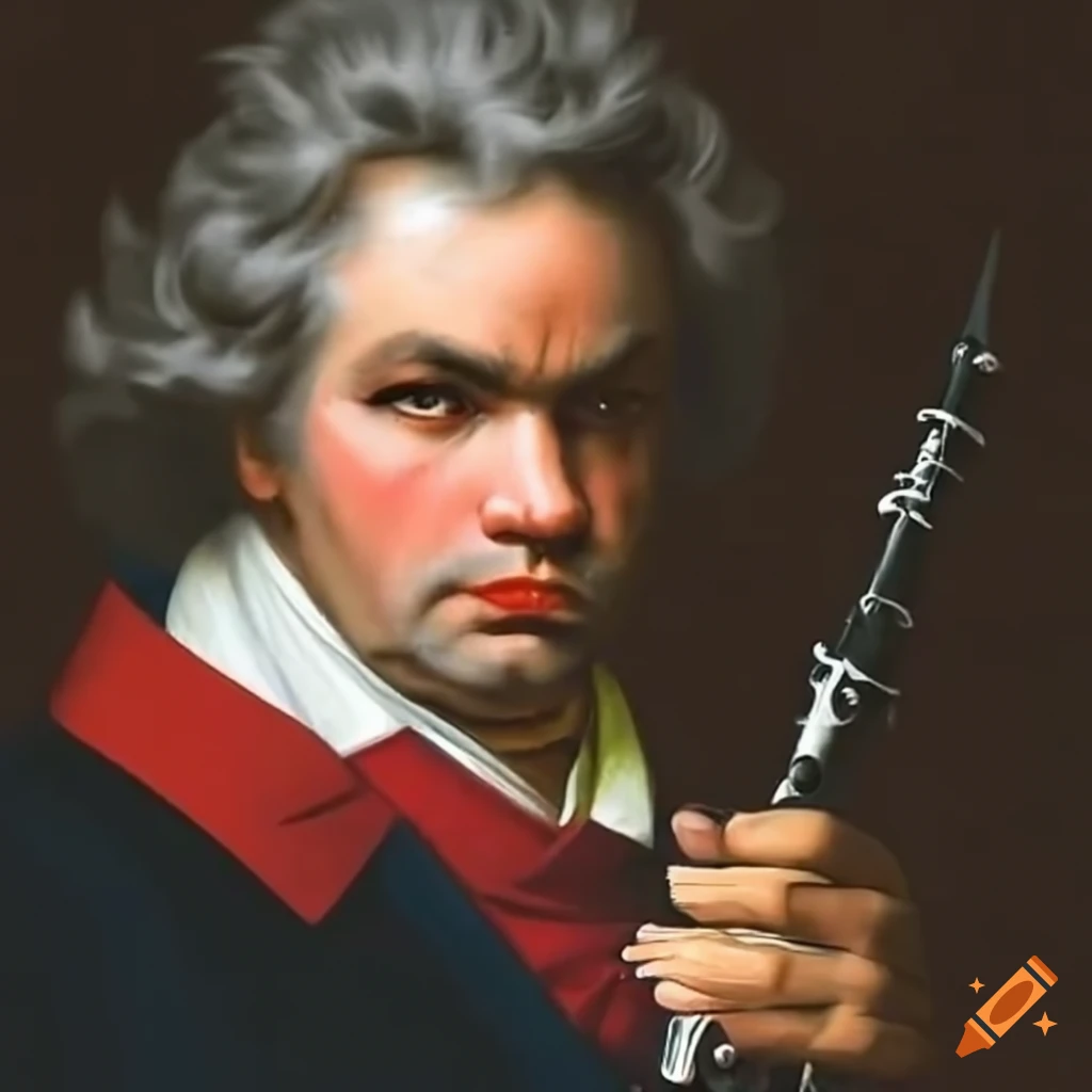 Beethoven playing clarinet