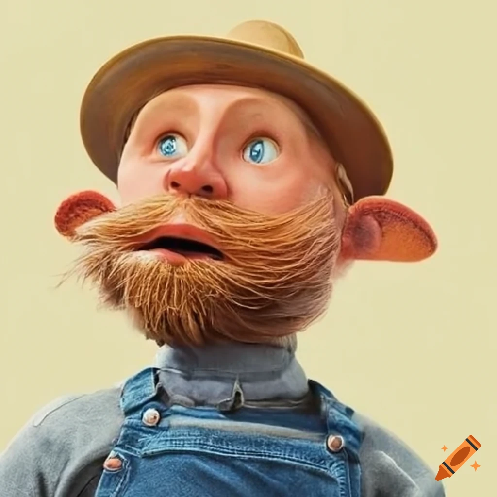 Farmer Bob in dungarees
