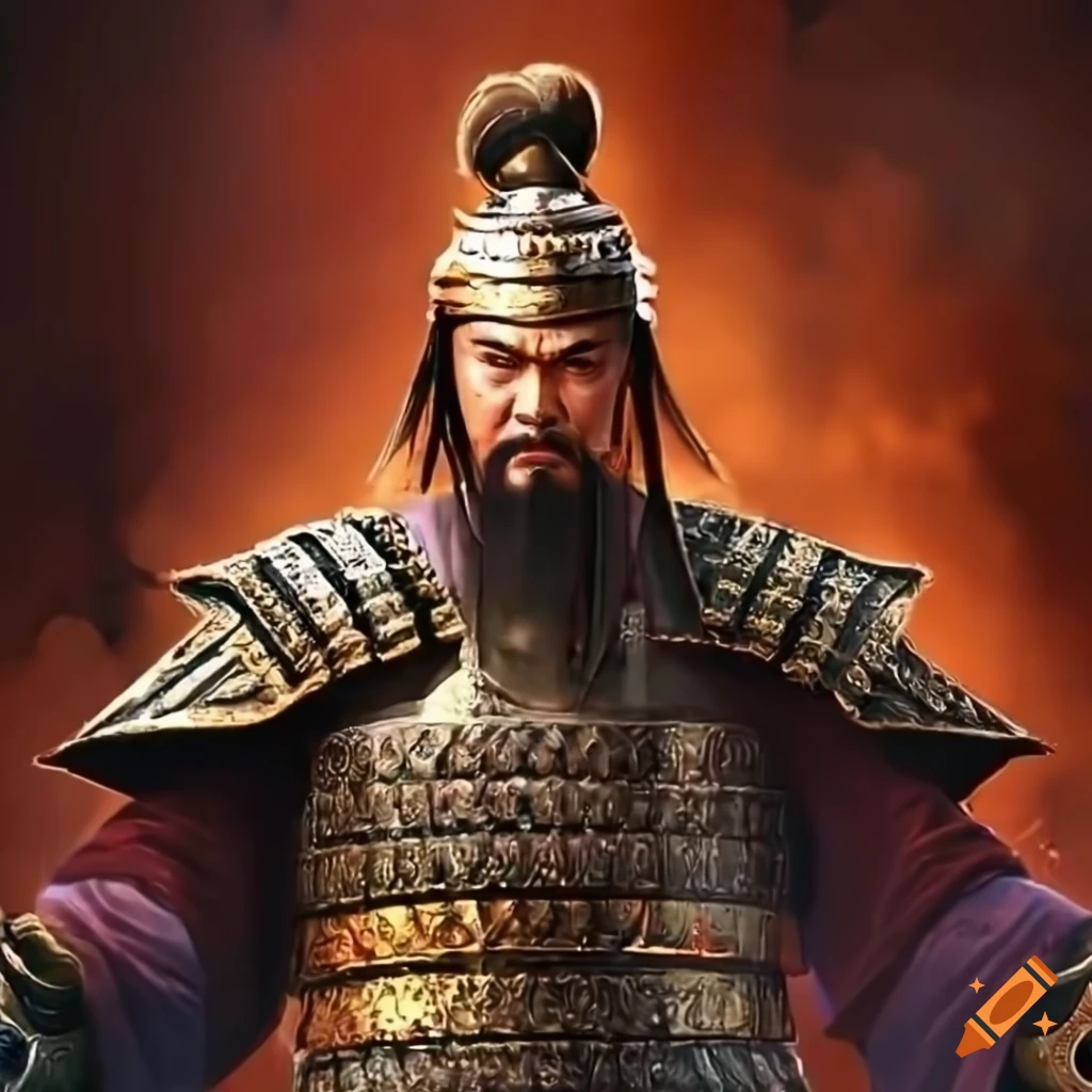 Fu Xi presenting the Sword of Fu Xi to the Chief of the Fu Xi Tribe