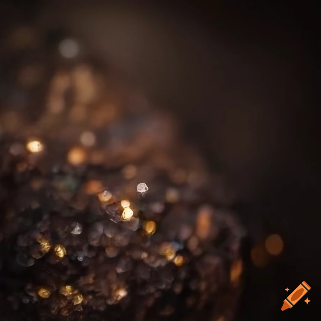 Shiny mineral vein