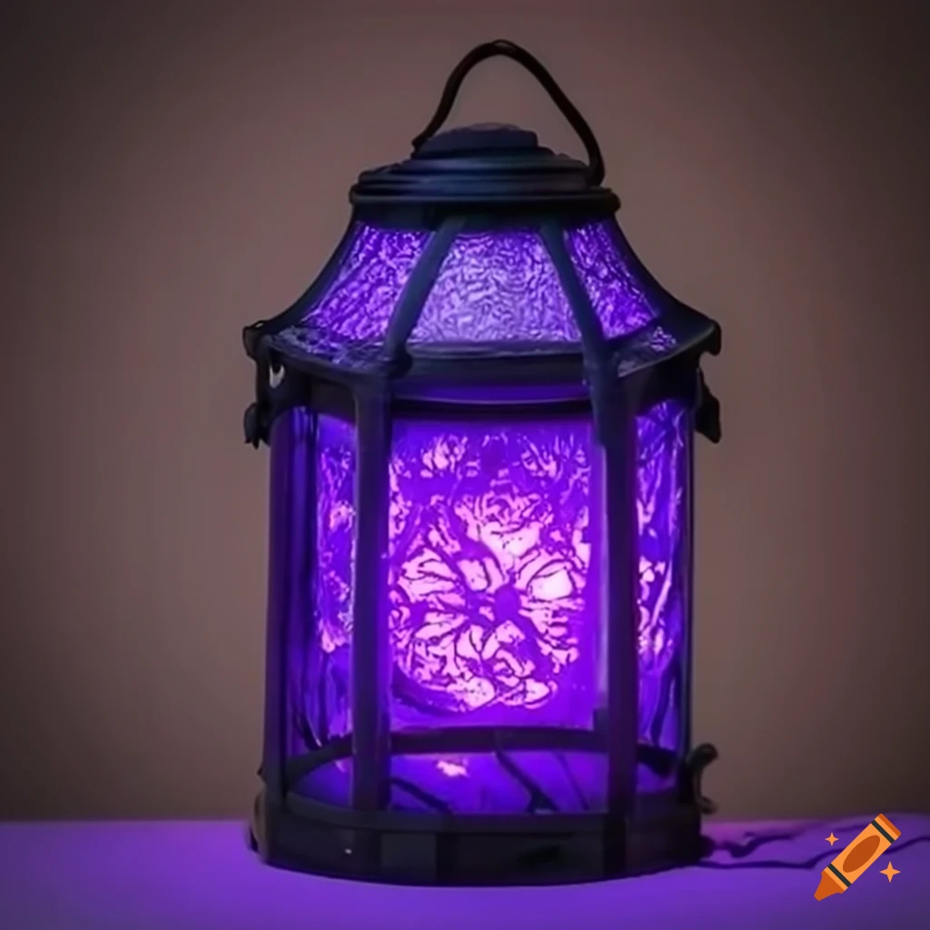 Magical glowing lantern guiding souls in the afterlife