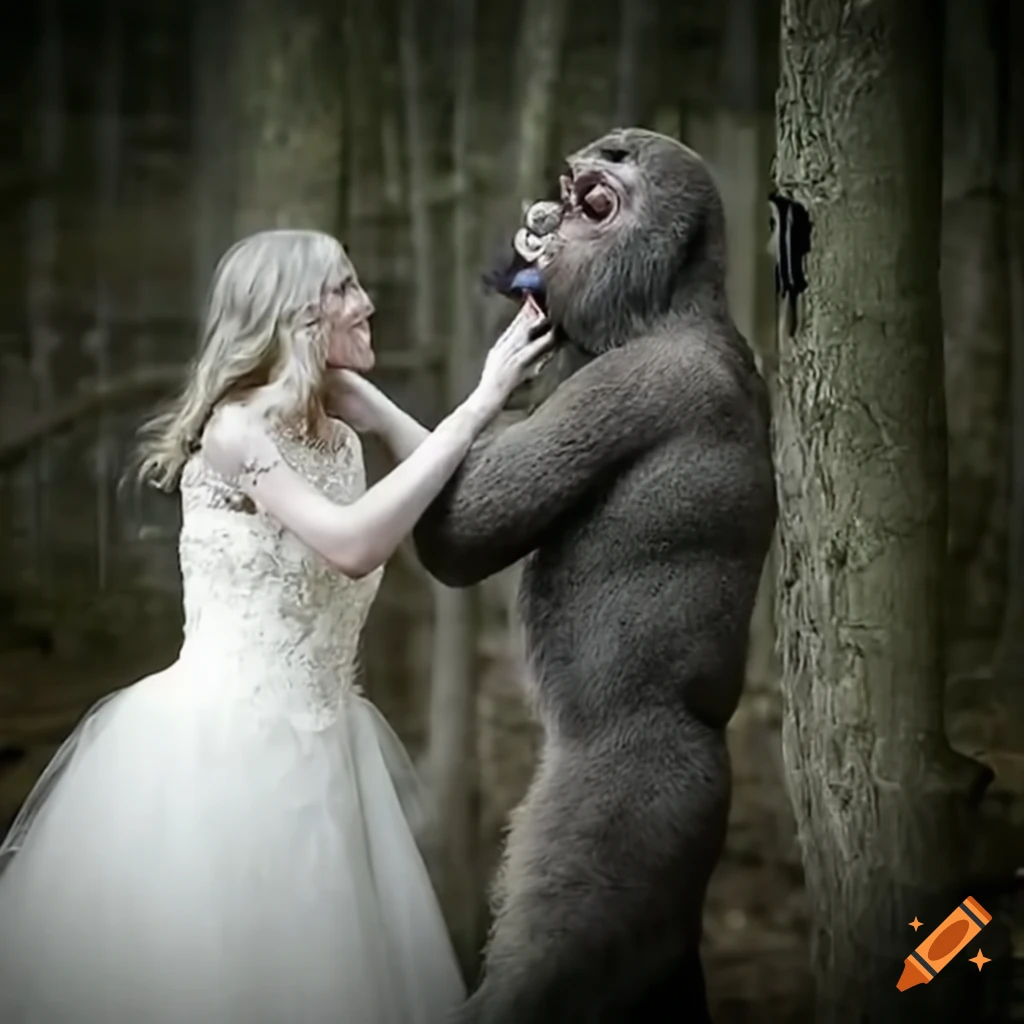 Bigfoot getting married