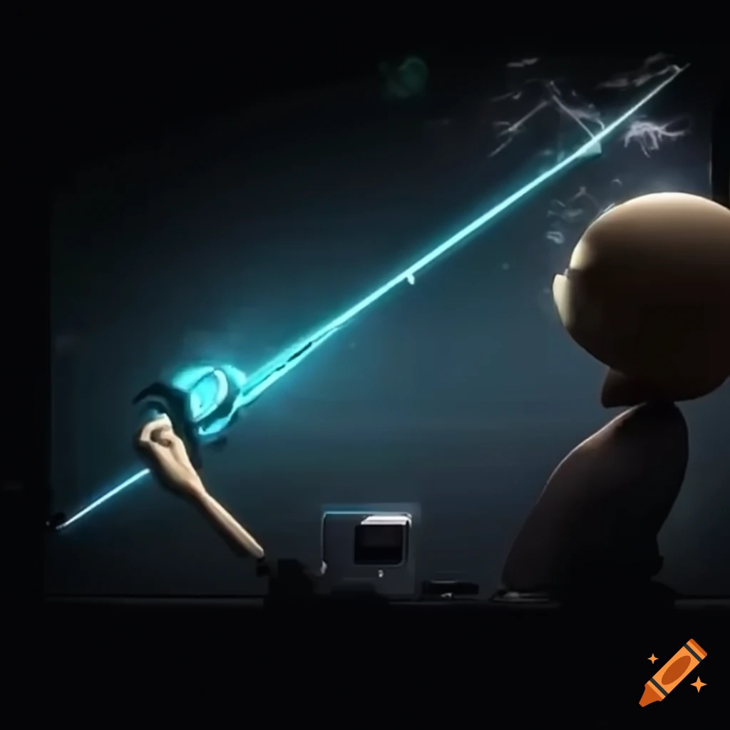 Clock hands animation on smartphone screen with int piccolo jr ost on