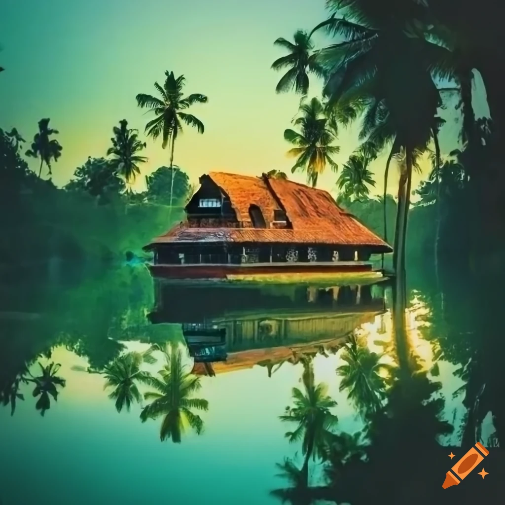 Kerala elements featuring temples and musical influences