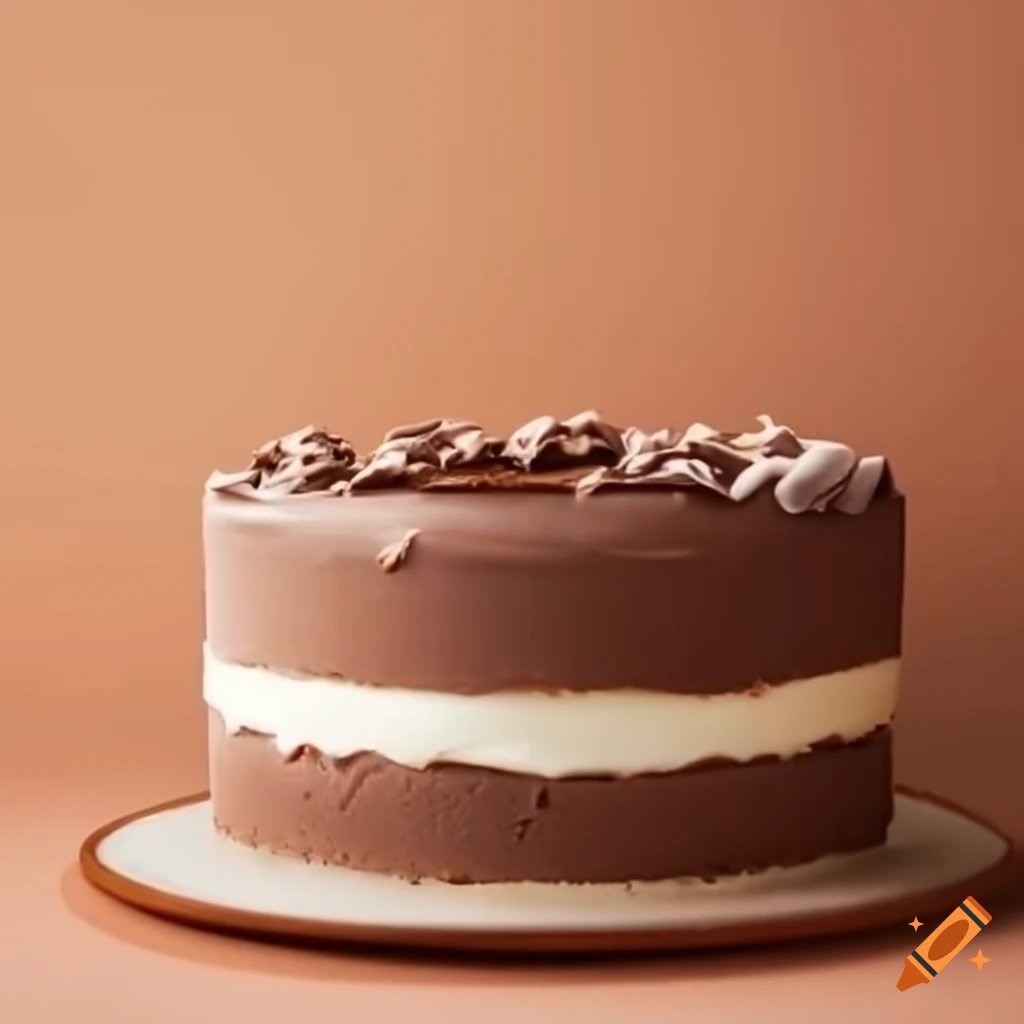 Vanilla and chocolate marbled cake with fluffy interior and brown and cream swirl patterns