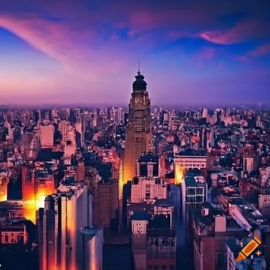 Capital of Platirna, big modern city with a Buenos Aires style