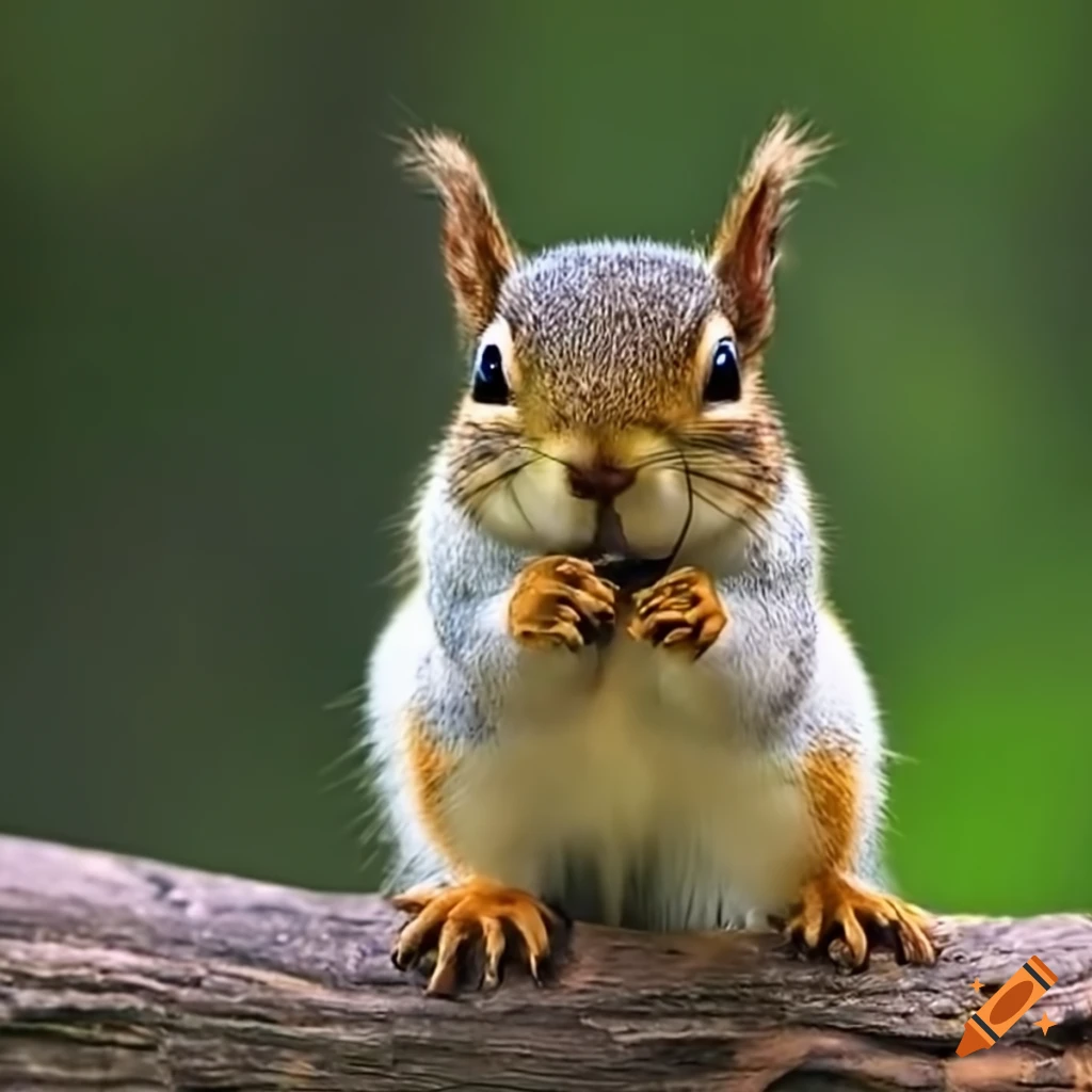 Disappointed squirrel expressing frustration