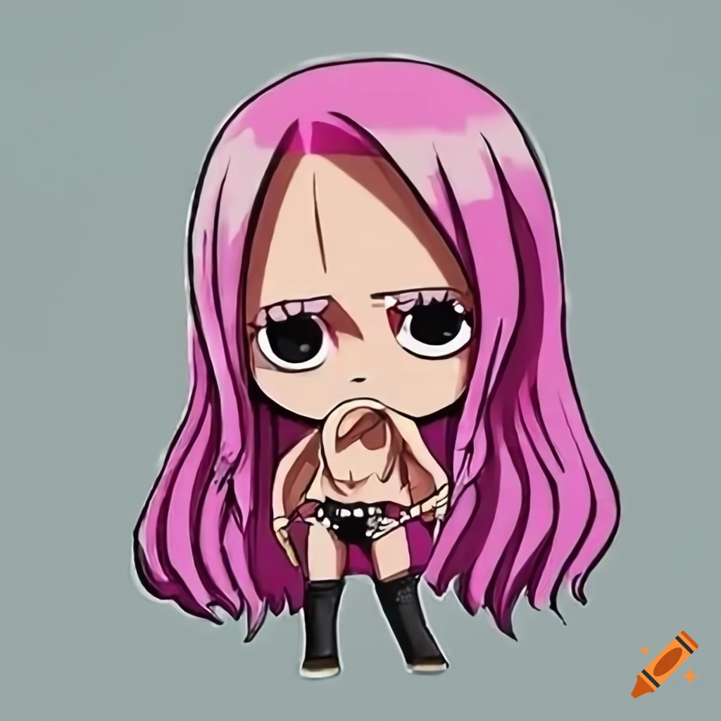 Chibi version of One Piece character Jewelry Bonney