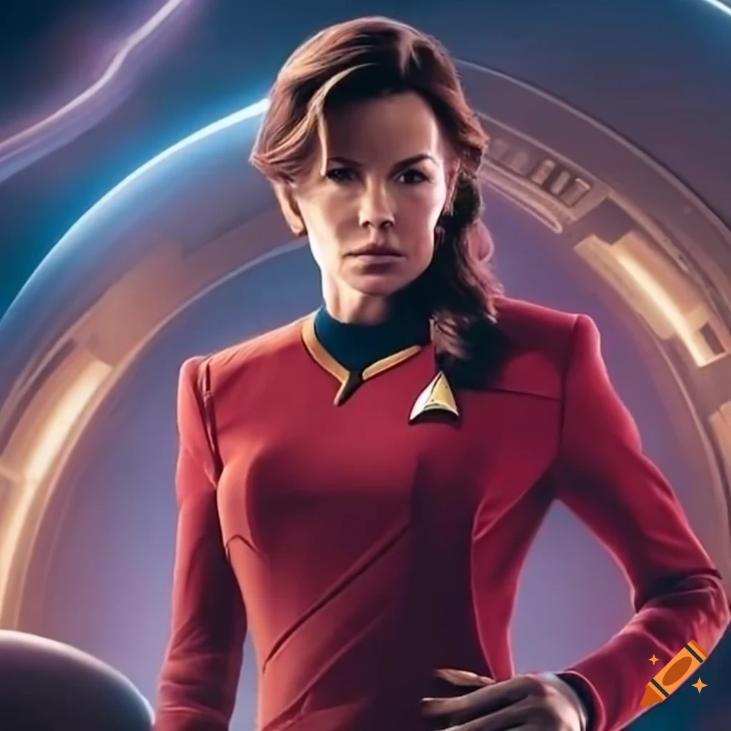 Amy jo johnson on star trek strange new worlds on Craiyon