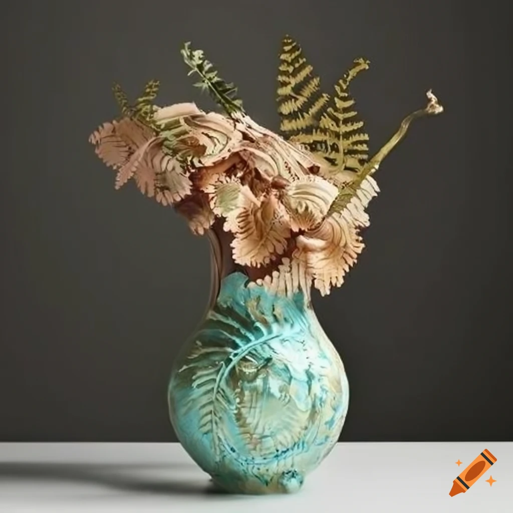Rococo fern vase