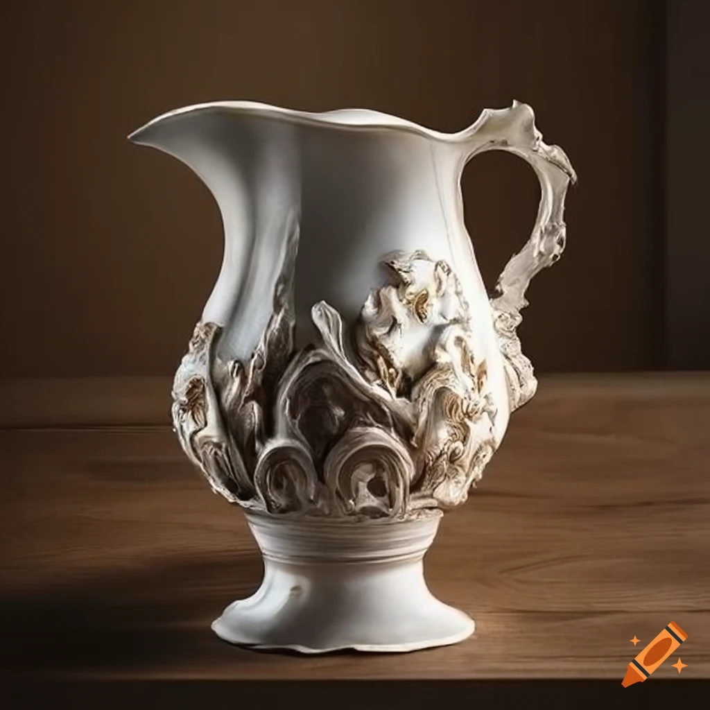 Rococo oyster pitcher
