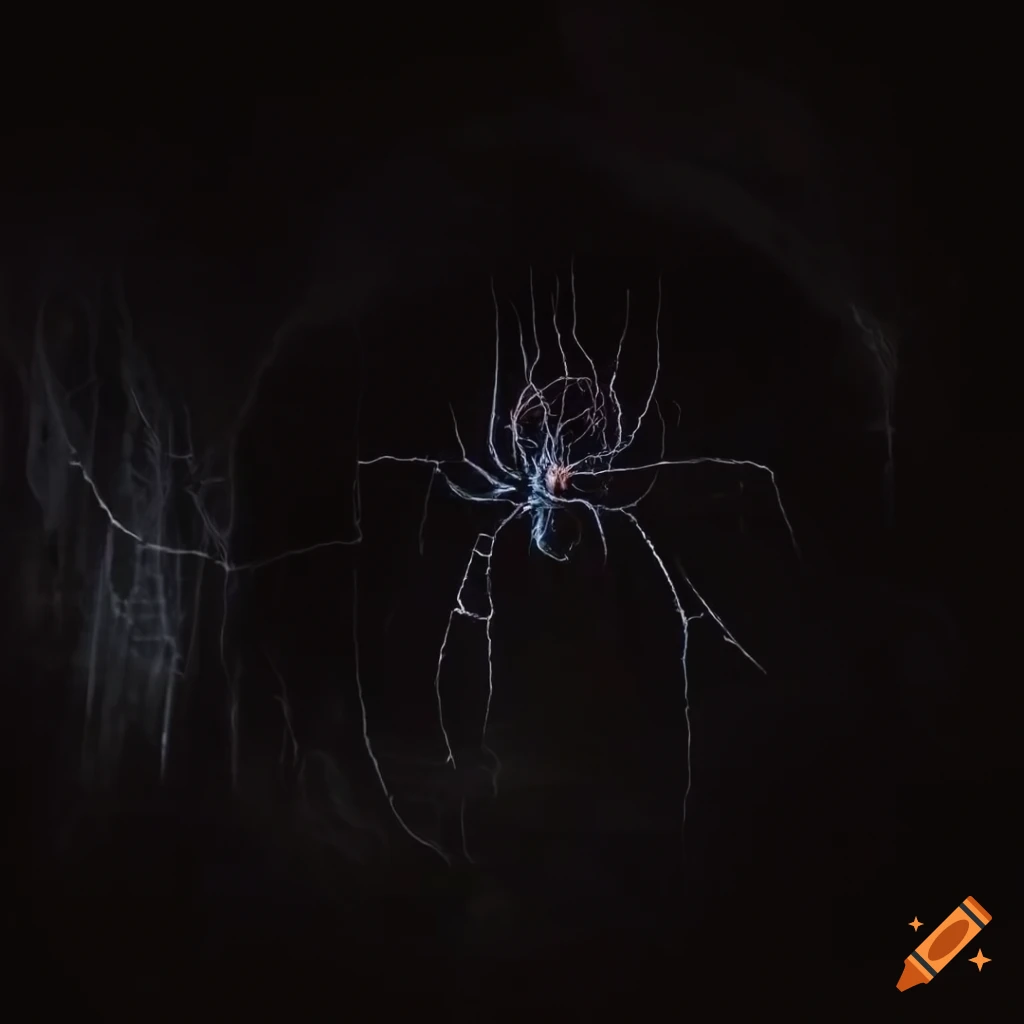Colossal spider with a humanoid face in a cavernous room with glowing ancient runes