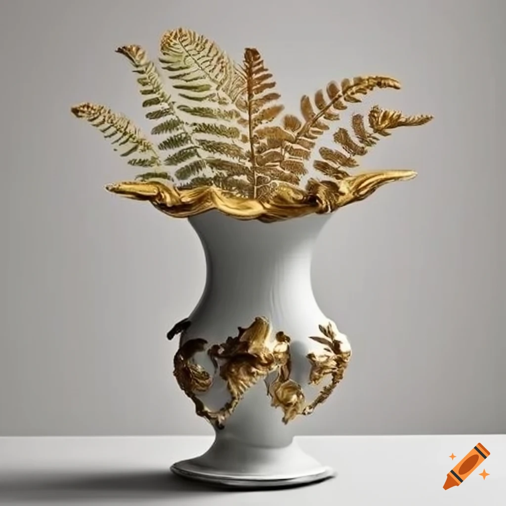 Rococo fern vase