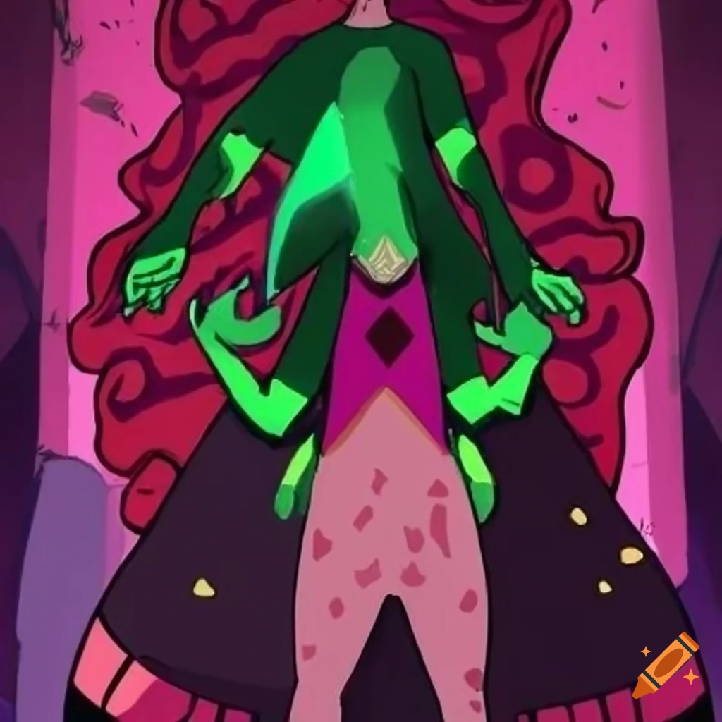 Nikifor Krynicki goth troglodyte emily the strange demon capricorn salamander shin megami tensei in steven universe style