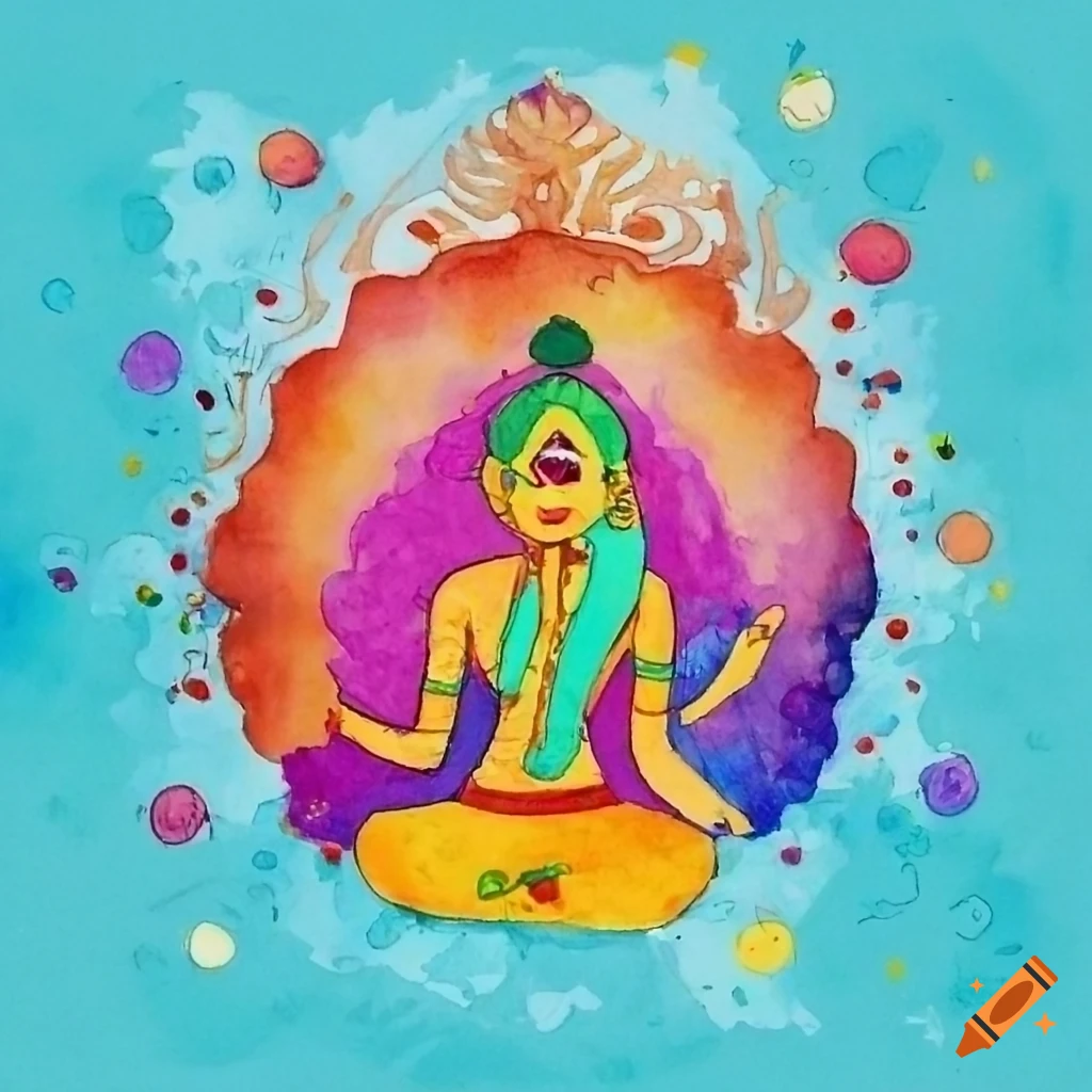 Indian festival art competition for grade 6