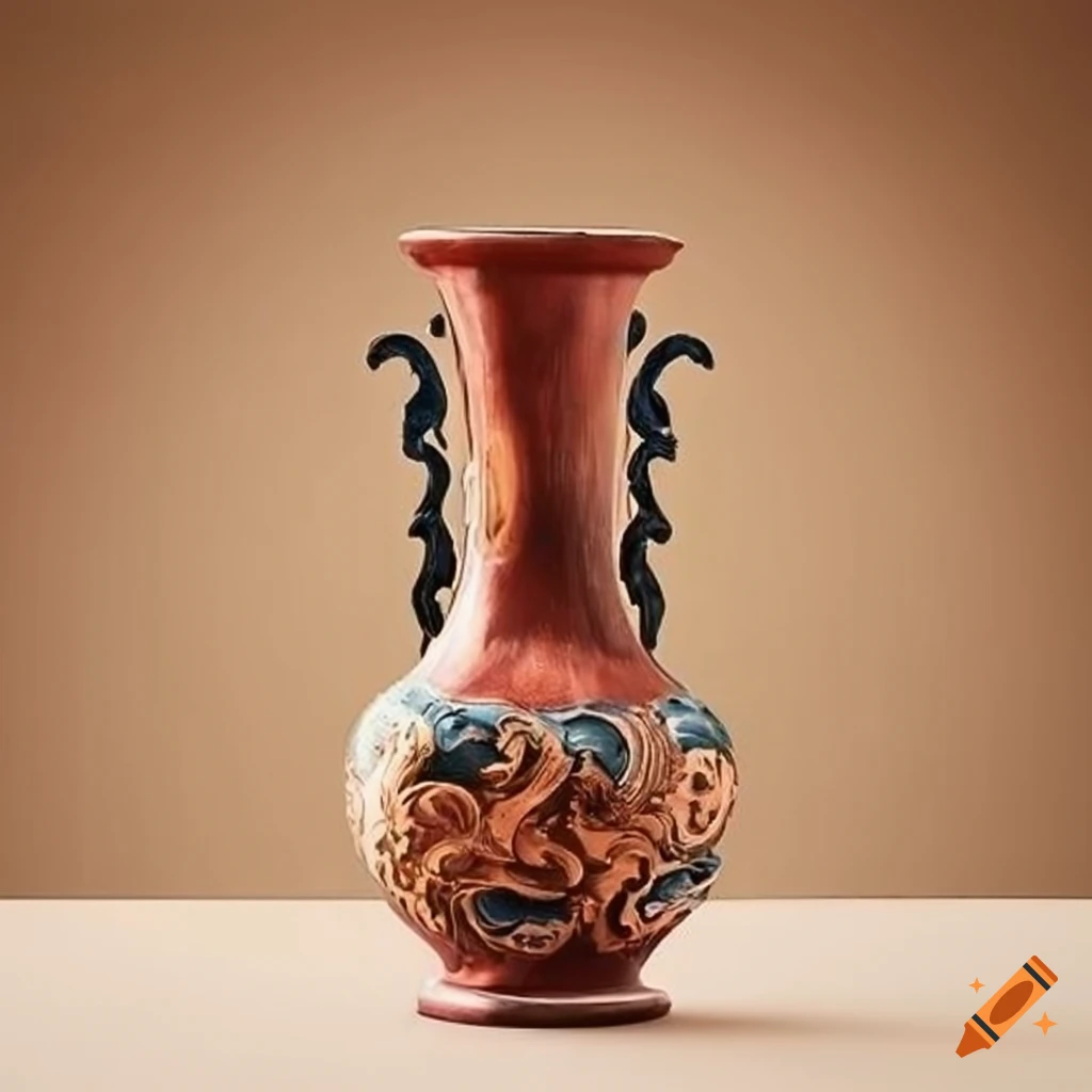 Rococo southwestern vase