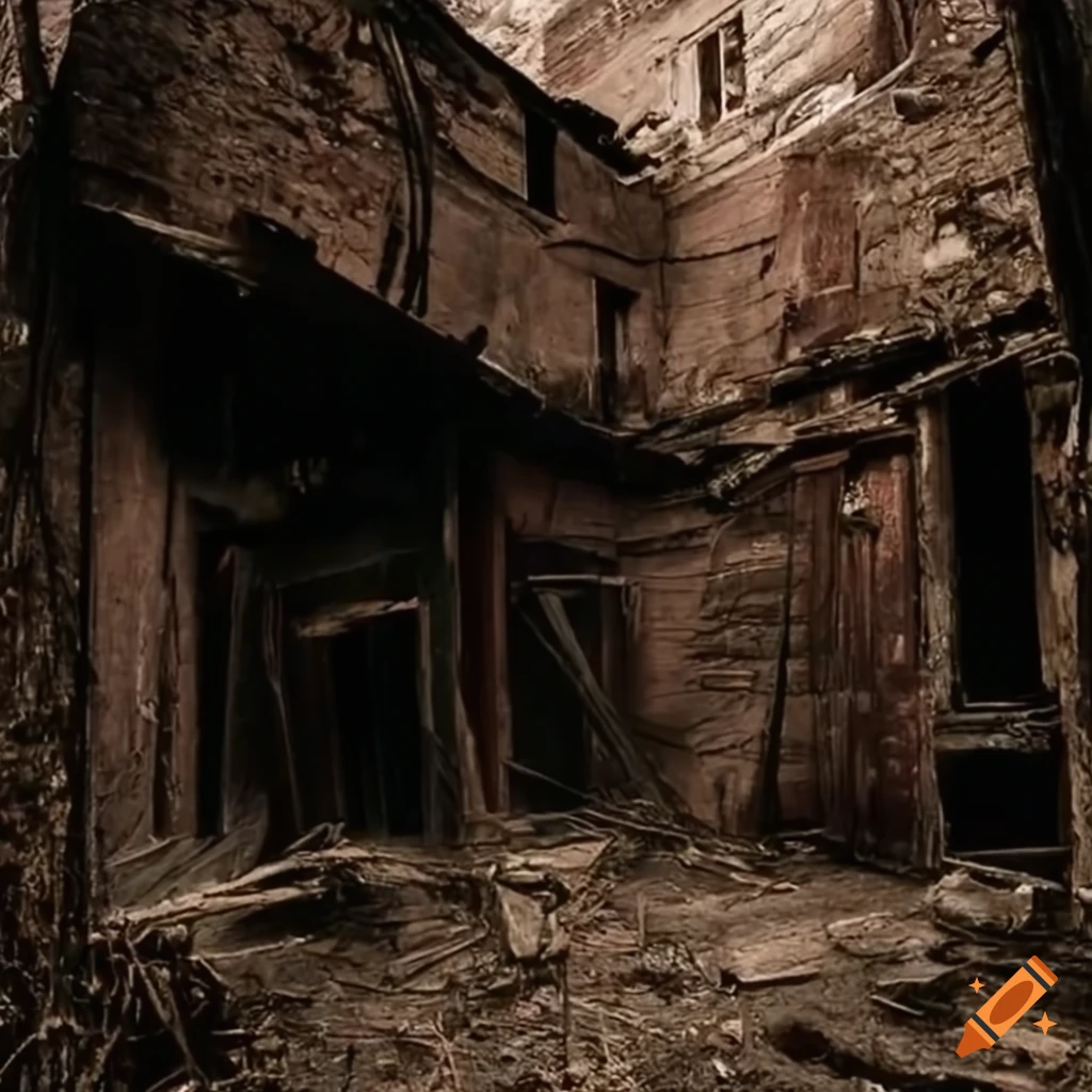 Old, abandoned, and moldy house