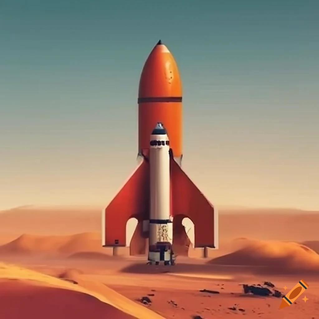 Rocket on its way to Mars