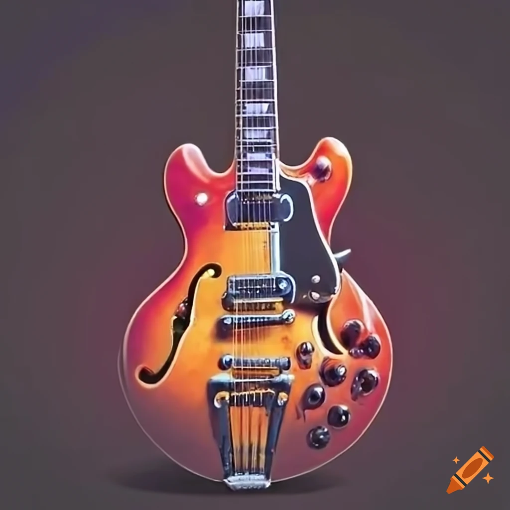 Chuck Berry playing a Gibson ES 355 guitar