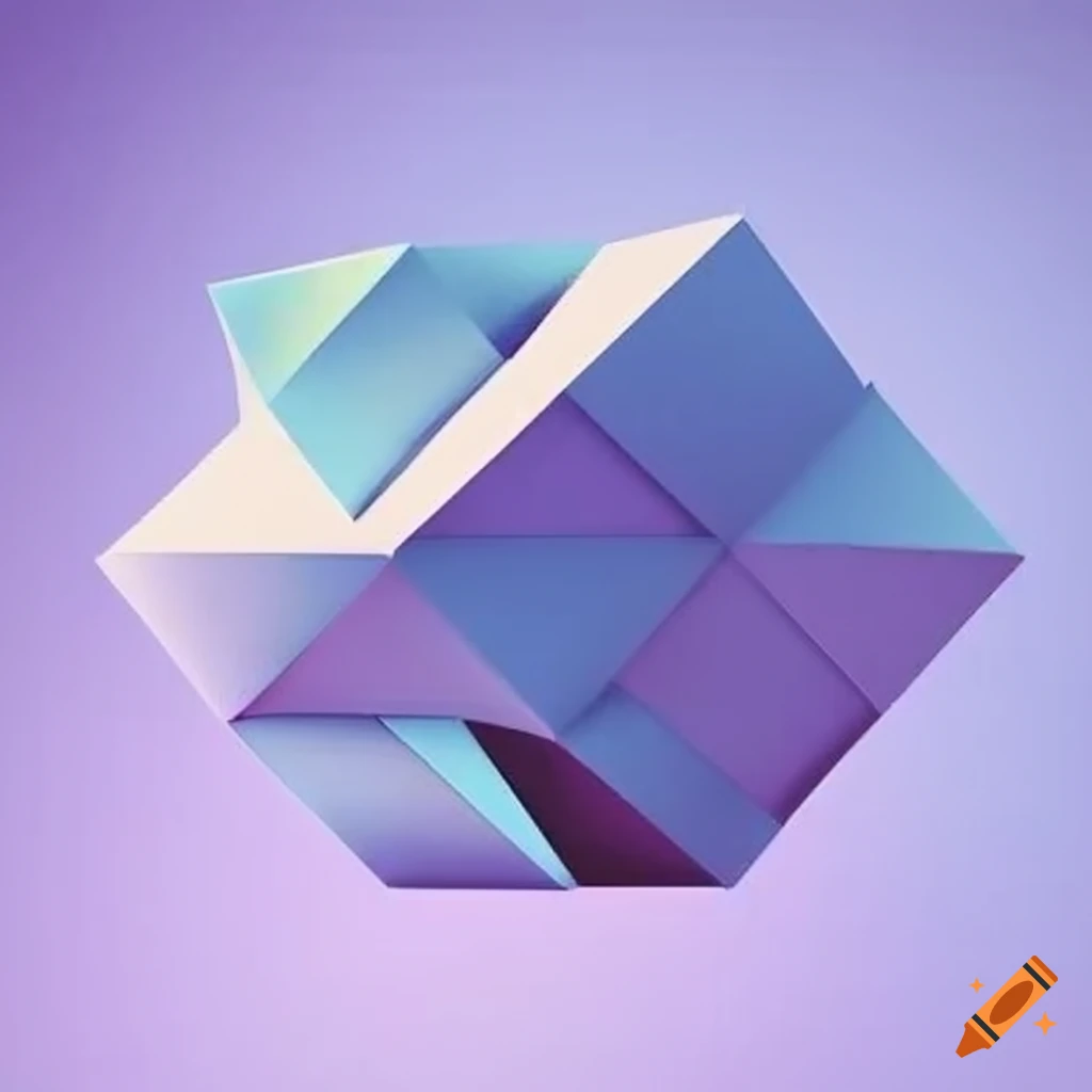 Abstract geometric design for Self-Media Marketing Department
