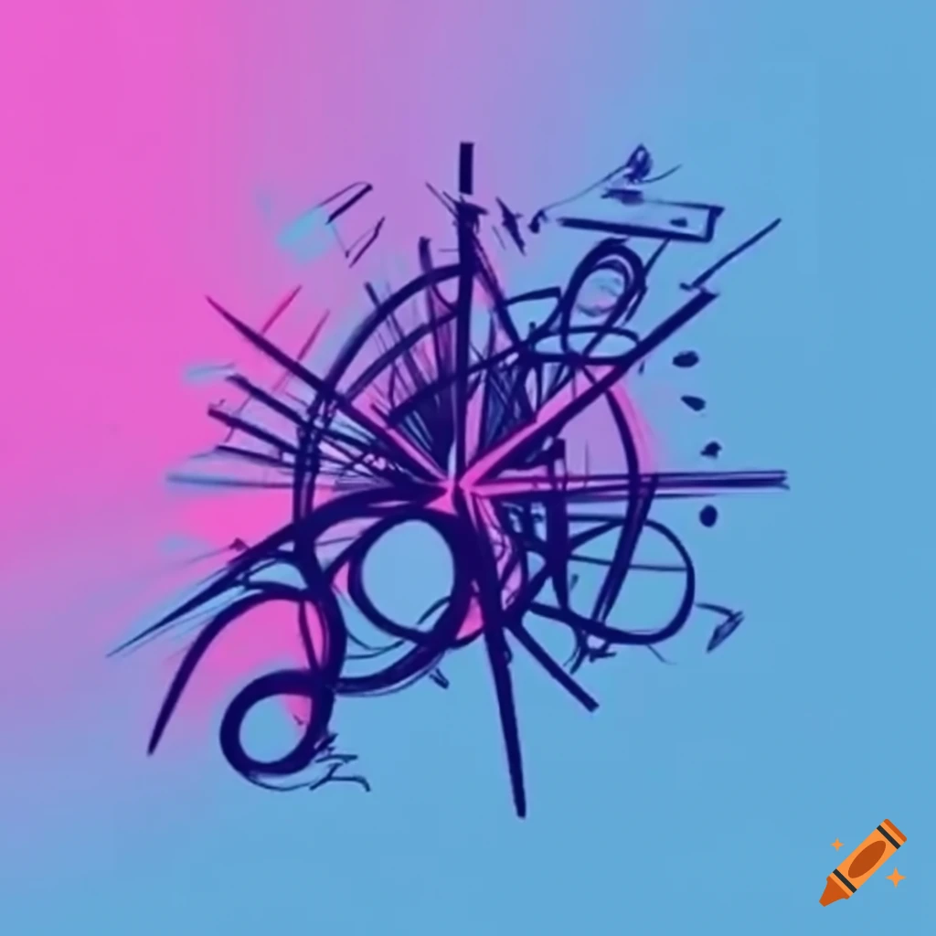Abstract representation of something went wrong on Craiyon