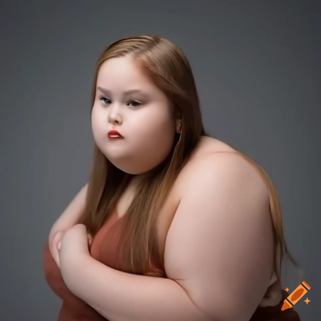 Beautiful shy person with positive body image