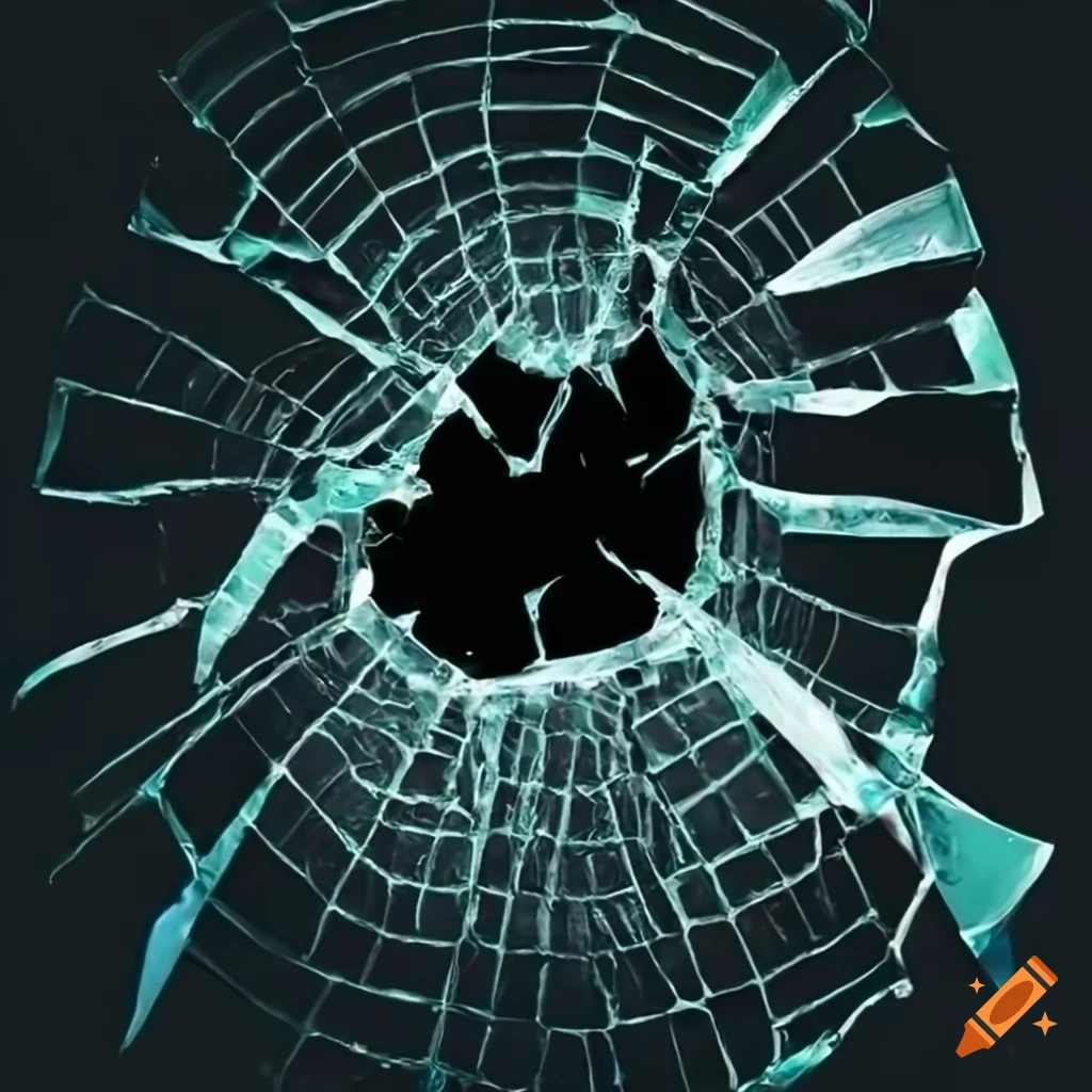 Broken glass texture