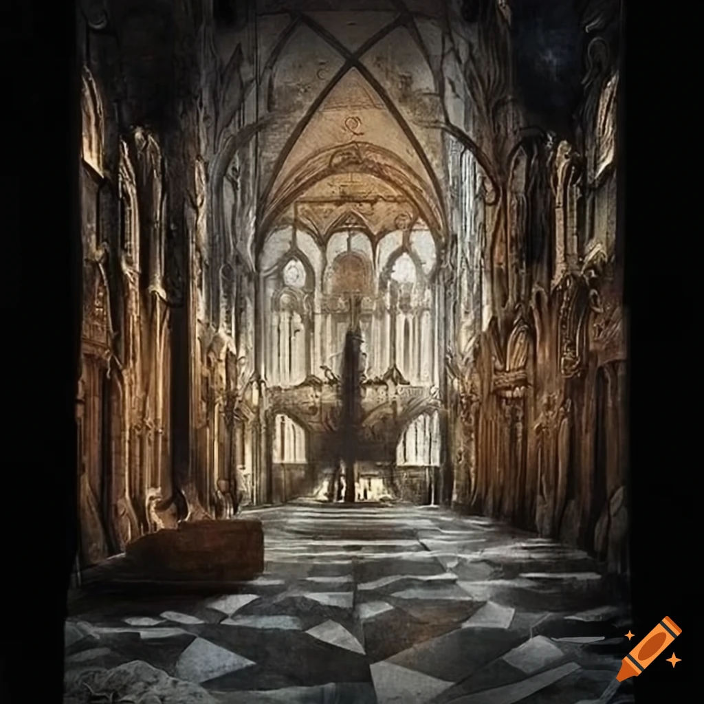 Mysterious unique medieval art in 2560x2560 resolution
