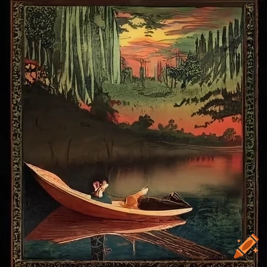 Long shot, wide angle view 8K high resolution tarot card with bold clean lines and fine detail