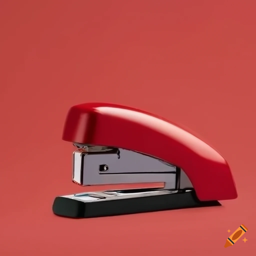 Red color stapler