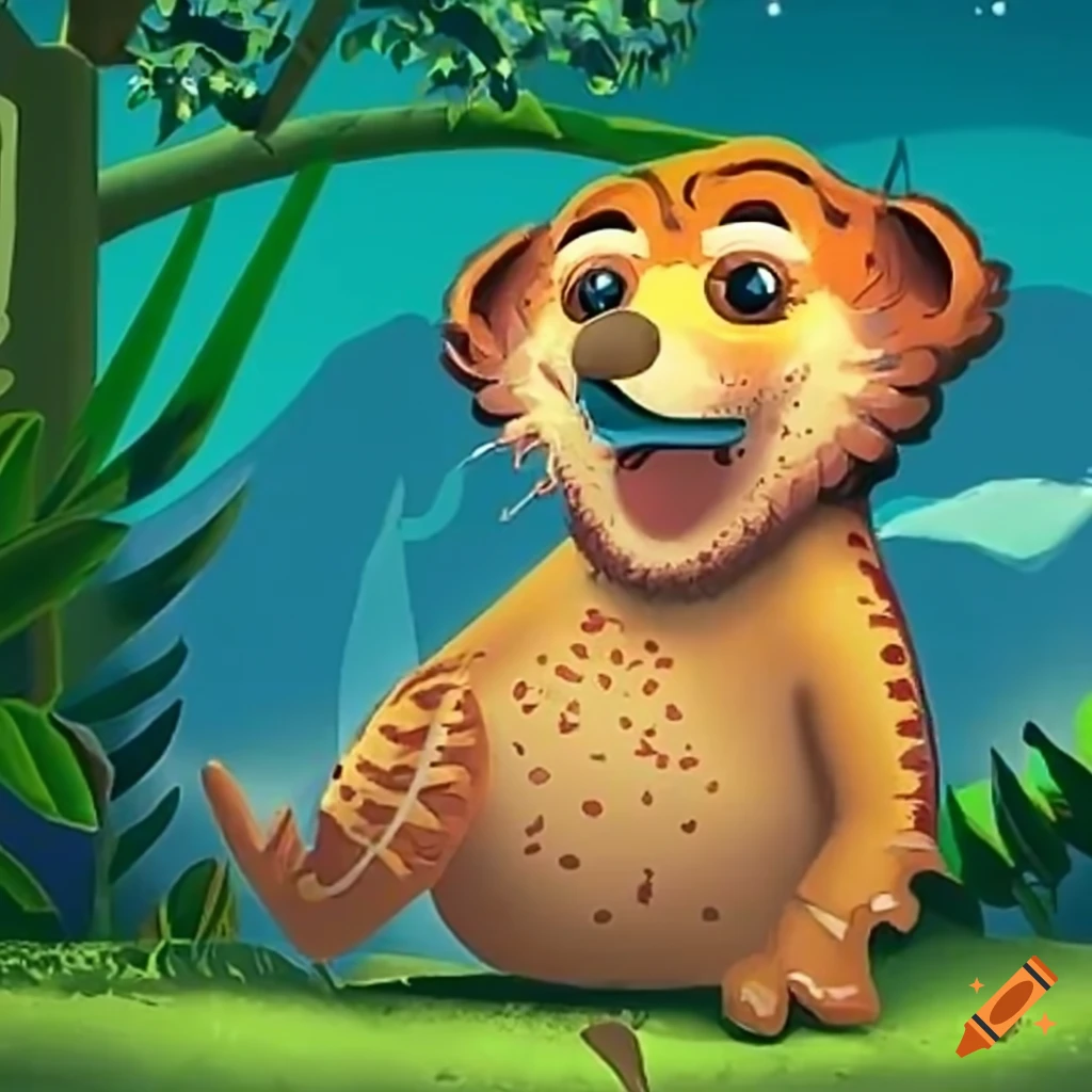 Sam the sloth dreaming of being the fastest runner in the jungle