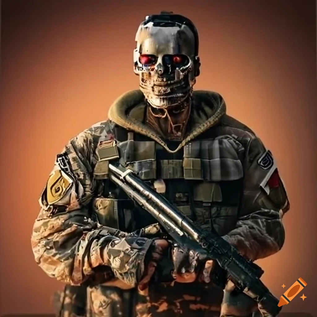 Airman with enhanced Terminator body