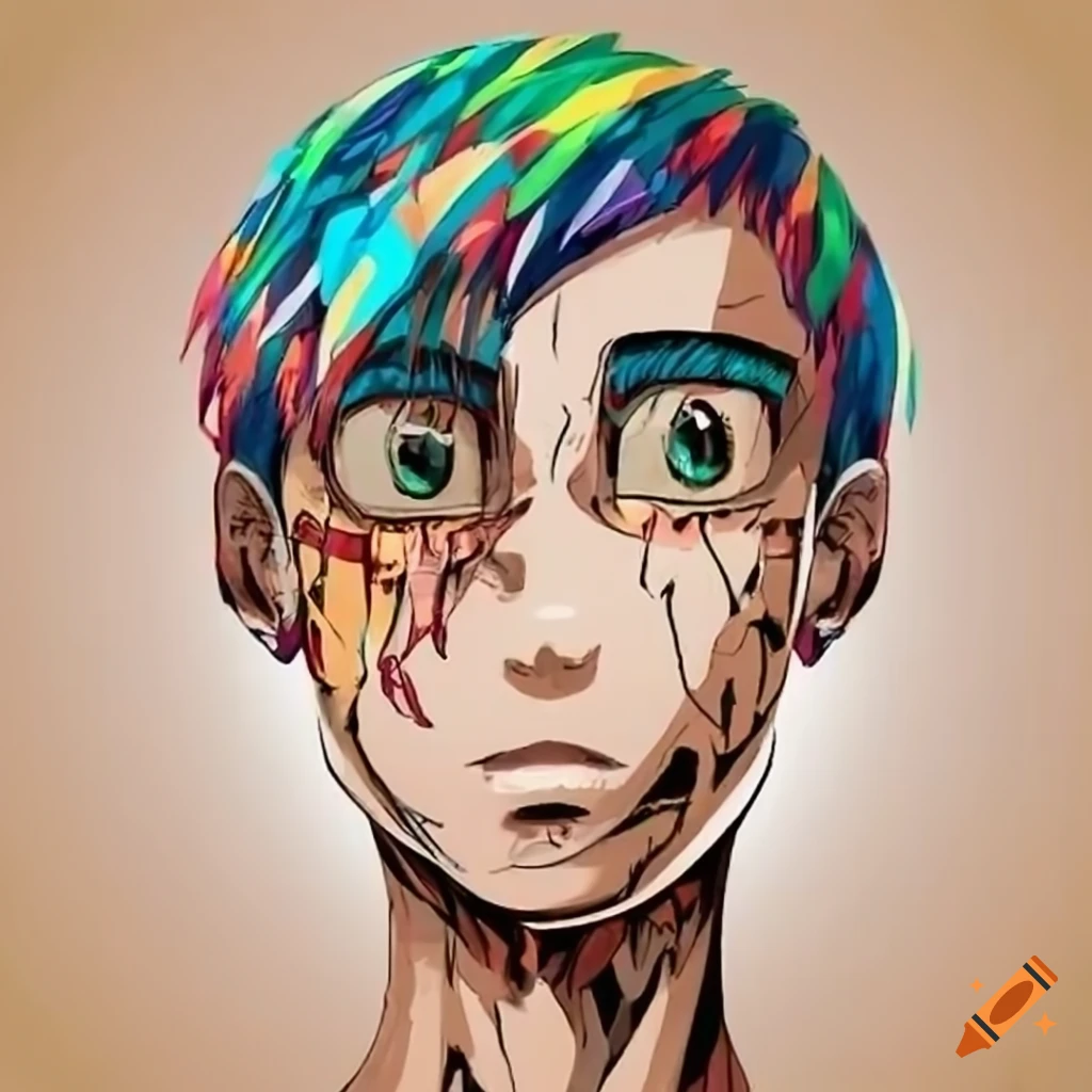 Illustration depicting human evolution