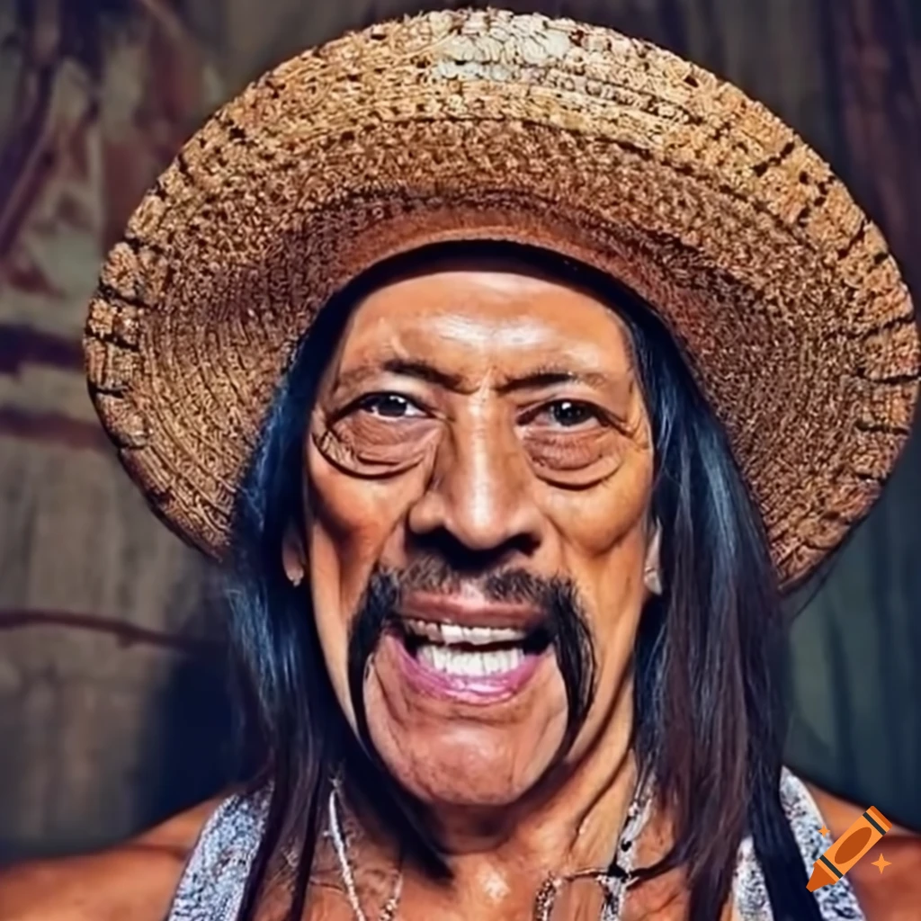 Danny Trejo in a charming sombrero
