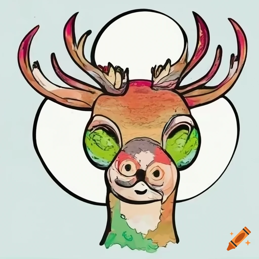 Deer with a thought bubble