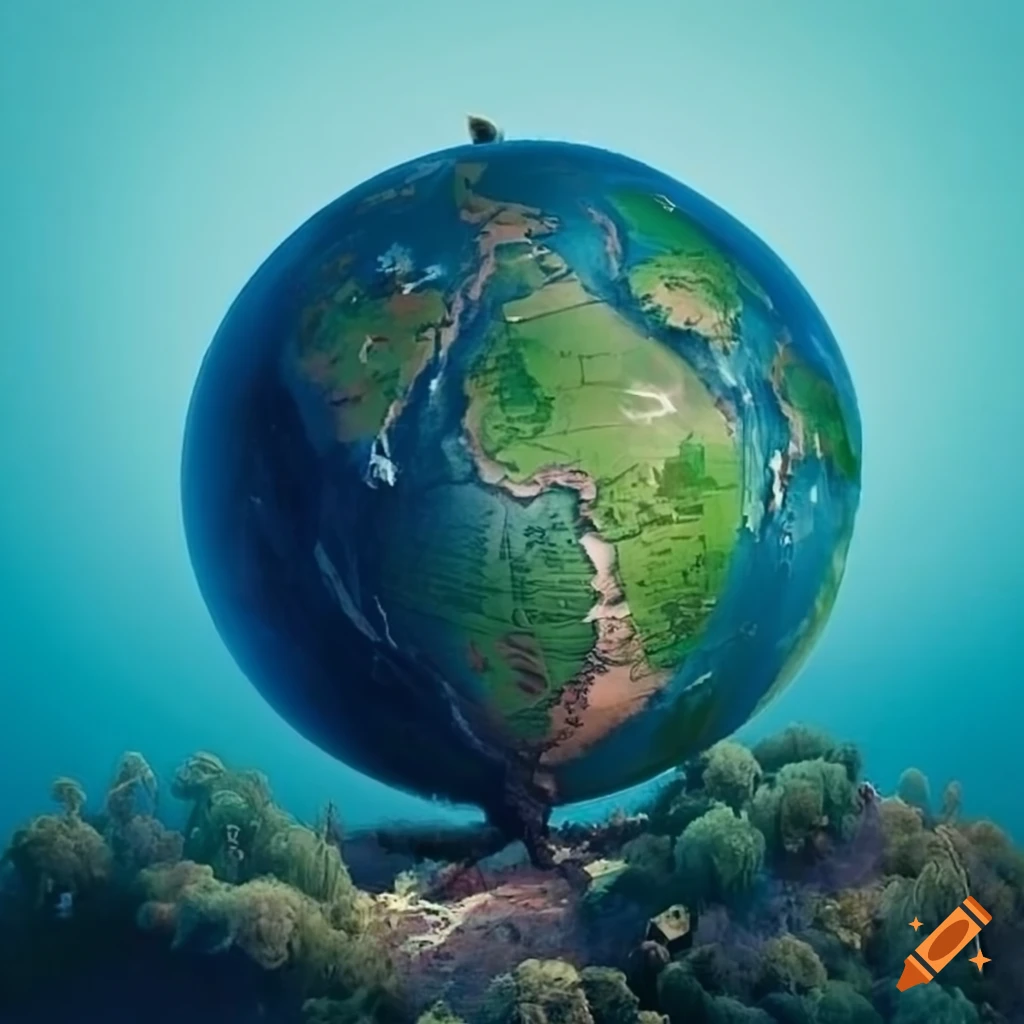 World globe with trees and buildings extending from it with the title "SheldonsWorld"